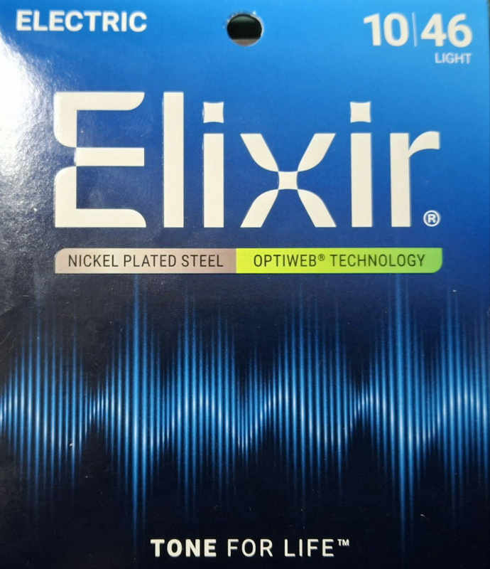 Elixir 19052 Optiweb струны для электрогитары (10-46), антикоррозийное покрытие
