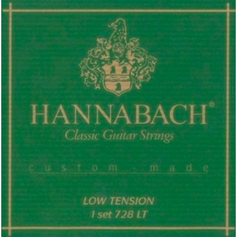 Hannabach 728LTC струны для классической гитары, слабое натяжение, карбон