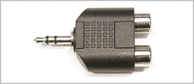 Kirlin C2656 переходник 3.5mm Mini Jack Stereo TRS M <=> 2x RCA F (TIP/RING)