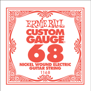 Ernie Ball 1168 струна для электро гитар. 068 никель