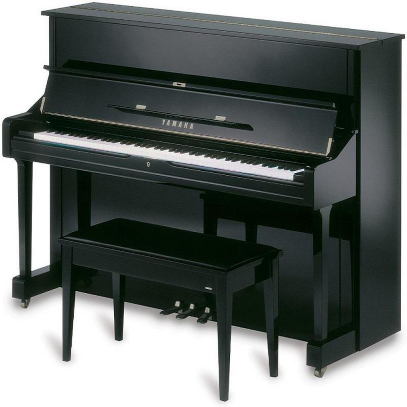 YAMAHA U1PE пианино 121 см., чёрное полированное, с банкеткой