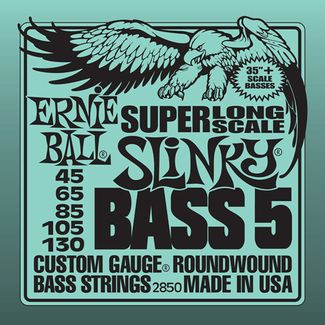 Ernie Ball 2850 струны для 5-струнной бас-гитары (45-130), мензура 35"+