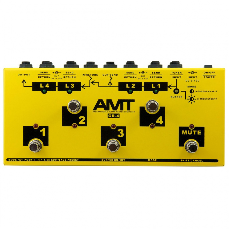 AMT GR-4 Guitar Router 4-Loop педаль гитарная