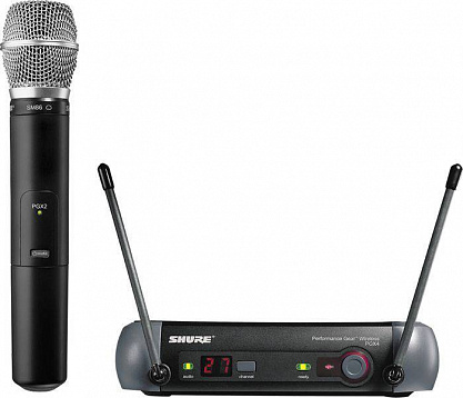 SHURE - PGX24/SM86 двухантенная 'вокальная' радиосистема с капсюлем микрофона SM86 сканер частот