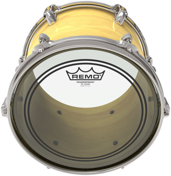 Remo P3-0316-BP 16" Powerstroke clear однослойный пластик для барабана прозрачный с демпф. кольцом