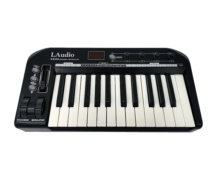 LAudio KS-25A MIDI-контроллер, 25 клавиш, профессиональная расширяемая MIDI-клавиатура со встроенным