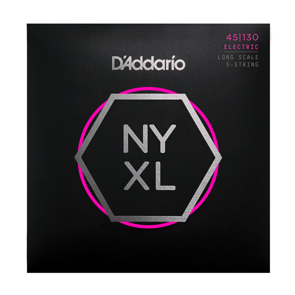 D'Addario NYXL45130 струны для 5-струнной бас-гитары (45-130)