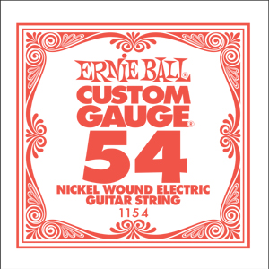 Ernie Ball 1154 струна для электро гитары .054 никель