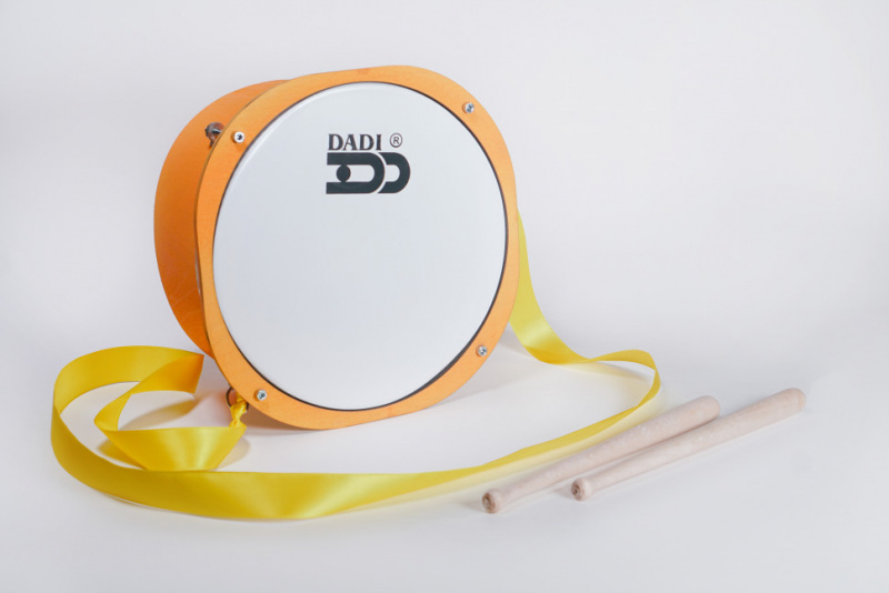 Музыка Детям MD-CD20O детский барабан 20 см, оранжевый