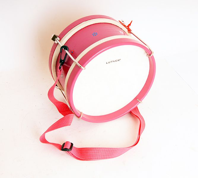 Lutner FLT-KTYG-1A детский барабан розовый, диаметр 22см