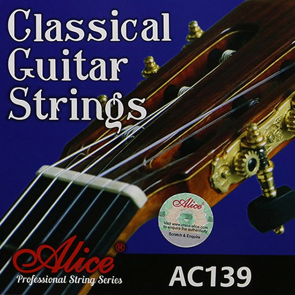 Alice AC139-N комплект струн для классической гитары, нормальное натяжение, посеребренные