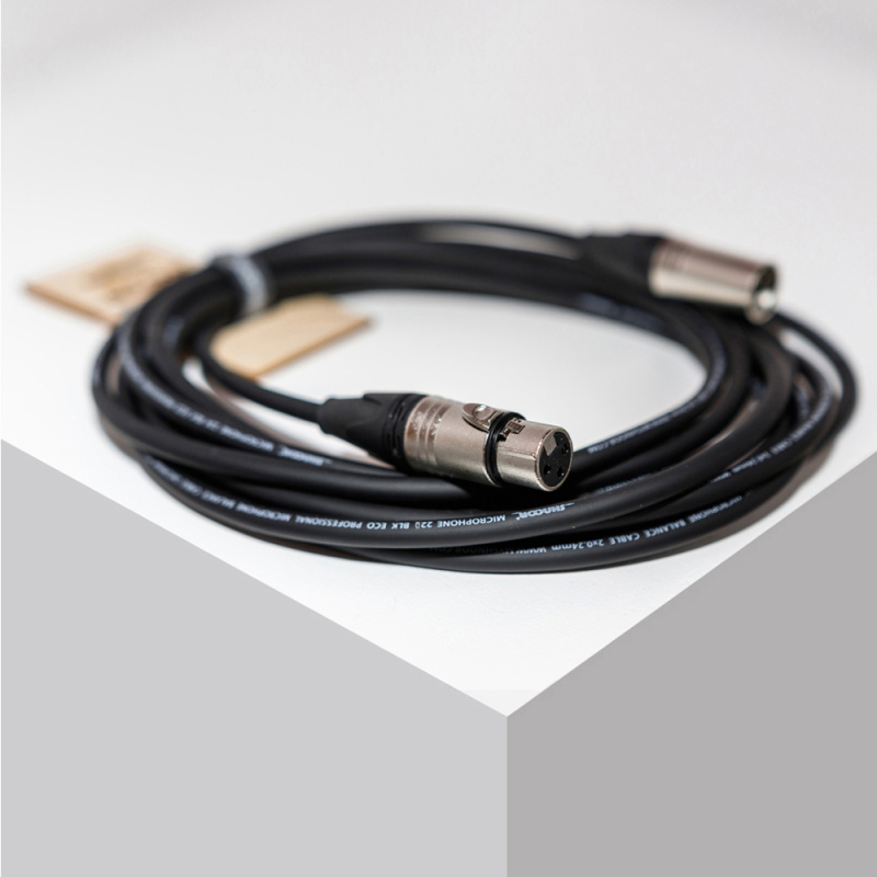 SHNOOR MC220eco-XMXF-6m симметричный микрофонный кабель с разъёмами XLR 6м.