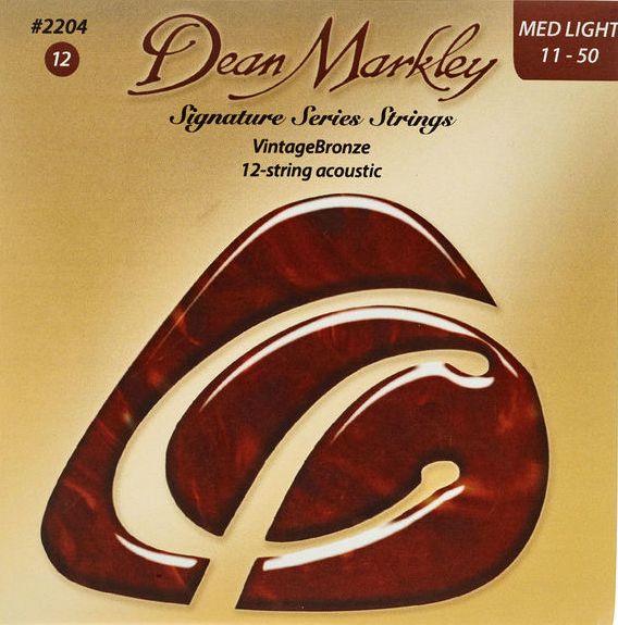 Dean Markley DM2204 струны для 12-струнной акустической гитары (11-50), бронза 85/15