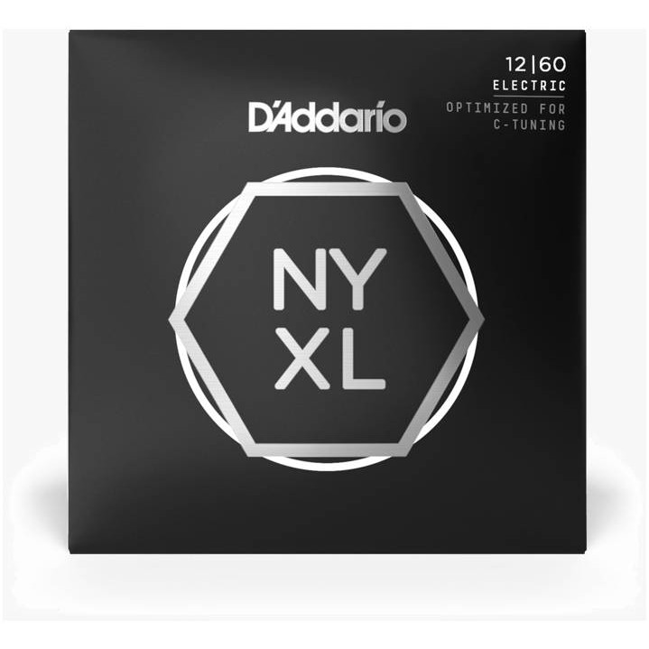 D'Addario NYXL1260 NYXL комплект струн для электрогитары 12-60, никелированные, Extra Heavy