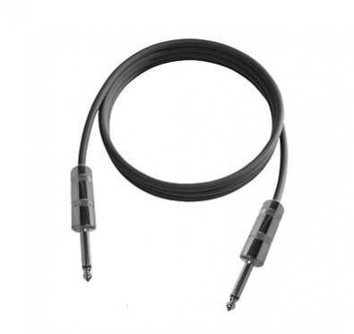 SHNOOR SC225-PJPJ-2m кабель для гитарного усилителя гибкий 2x2,5 мм, с разъёмами Powerjack, 2м.