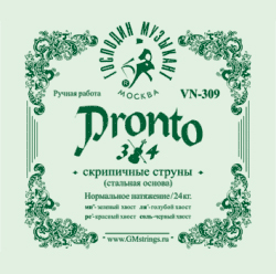 Господин Музыкант PRONTO 3/4 комплект для скрипки (сталь)