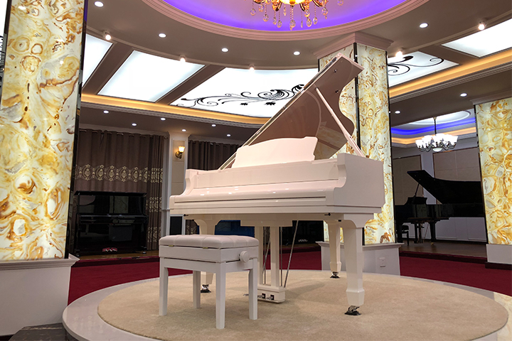 MIDDLEFORD GP-152W WHITE POLISH акустическое фортепиано в корпусе кабинетного рояля с банкеткой