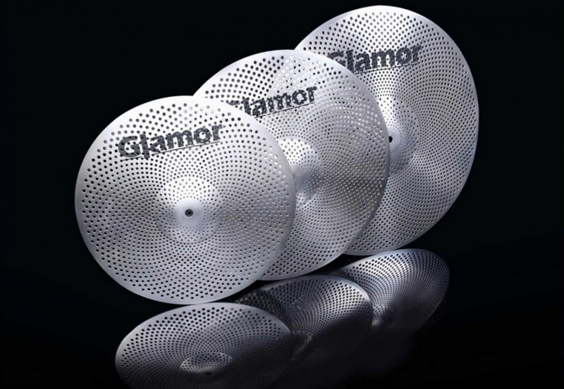 Glamor Silent Cymbal Matte 4-Pack комплект тихих тарелок Hi-Hat 14", Crash 16", Ride 20"