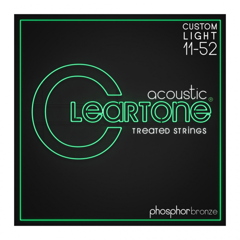 Cleartone 7411 струны для акустической гитары (11-52), фосфорная бронза, антикоррозийное покрытие
