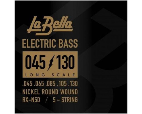 La Bella RX-N5D струны для 5-струнной бас-гитары (45-130), никелированные