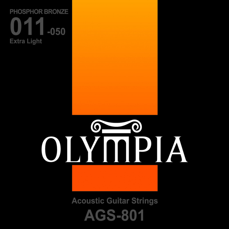 Olympia AGS801 струны для акустической гитары Phosphor Bronze (11-50)