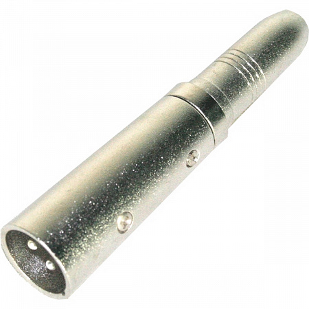 INVOTONE AD340 переходник ЗР XLR папа <>6.35мм моно джек мама, корпус металл
