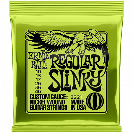 Ernie Ball 2221 струны для электрогитары (10-46) Ernie Ball 2221 струны для электрогитары (10-46)
