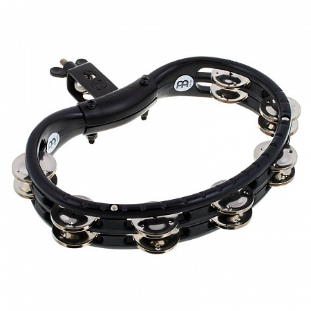 Meinl TMT2BK - тамбурин с креплением, никелированные стальные бубенцы
