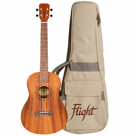 Flight NUB310 укулеле баритон, сапеле, чехол в комплекте